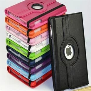 Compatible with Apple 2024 iPad Pro 13 Leather Protective Case iPad Air 11 Pebble Grain Rotating Stand