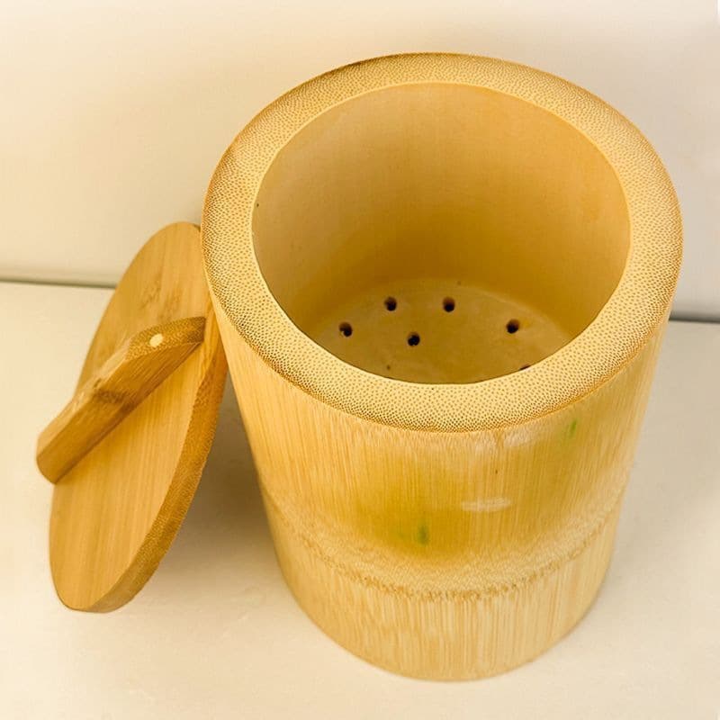 Bamboo Steamer Tube: Handmade Rice Steaming Bamboo Cylinder, Household Whole Bamboo Rice Container