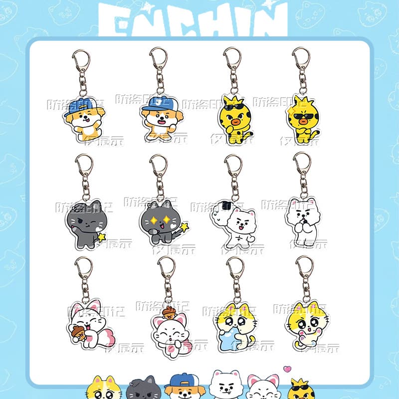 ENHYPEN Eun Jung EHP Acrylic Keychain Pendant Park Sung Hoon Park Zongxing Shim Jae Ryun ENHYPEN Official Baby