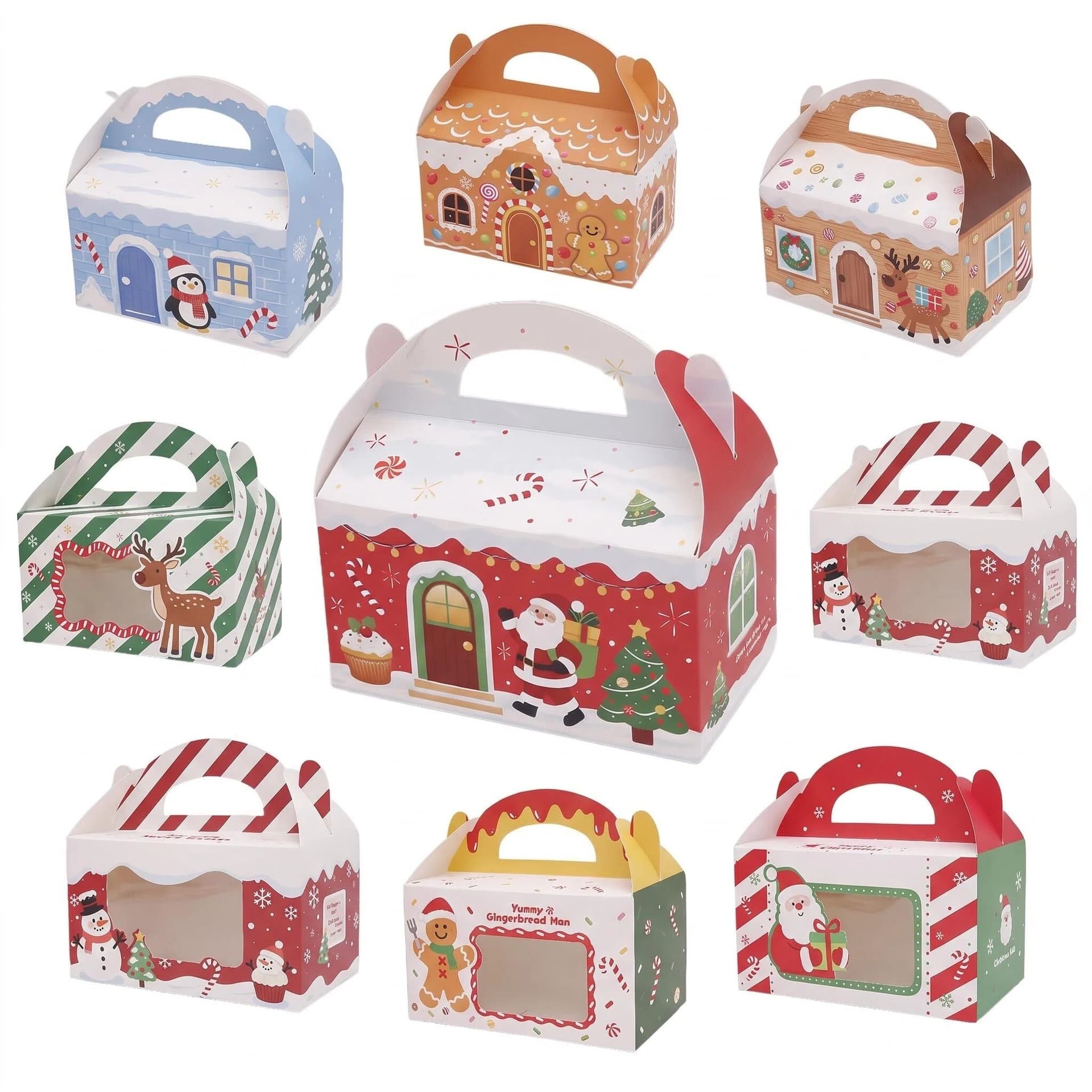 2026 Christmas gift candy muffin box Christmas Eve apple box baking tart cupcake packaging box