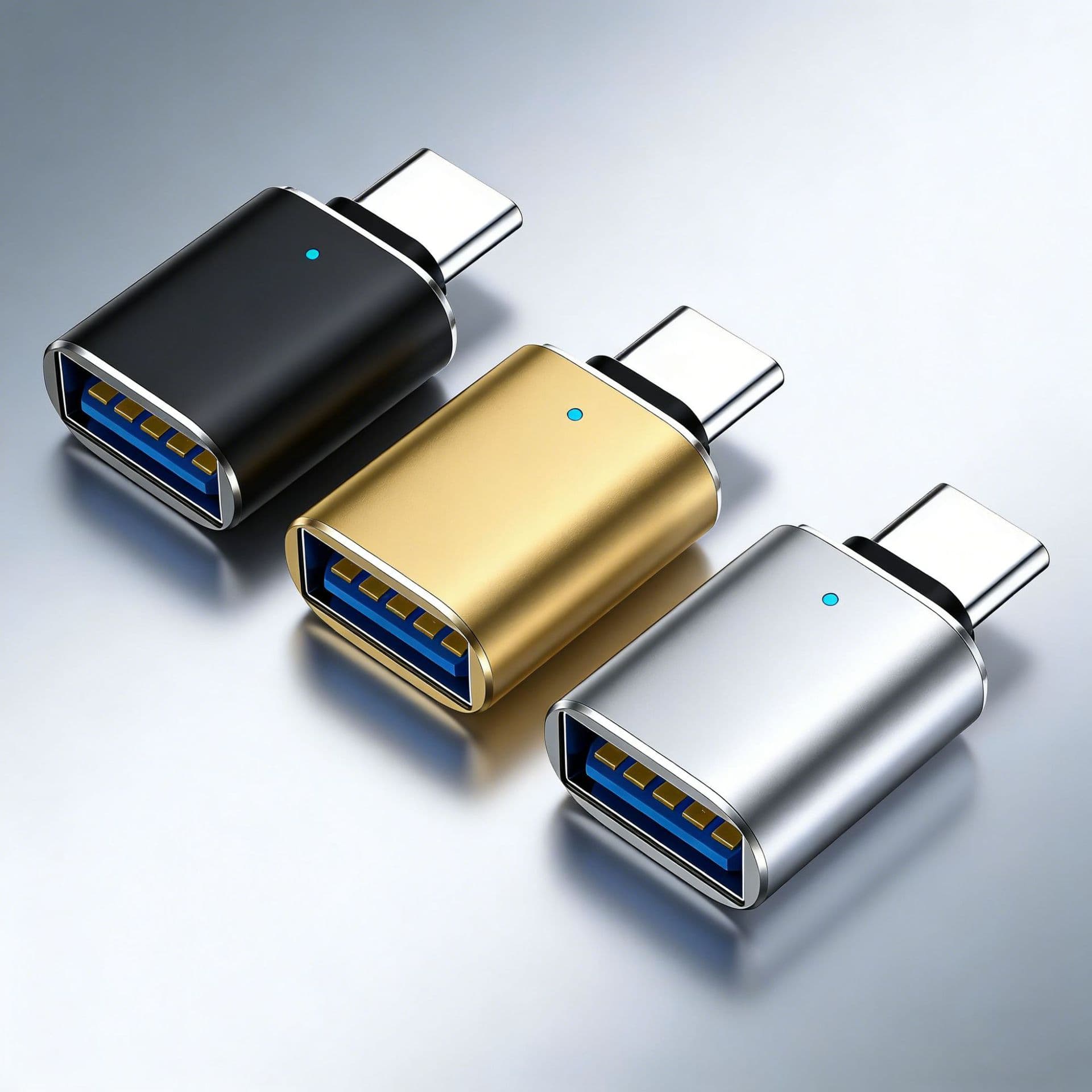 type-c mobile phone adapter OTG adapter USB3.0 interface suitable for Apple 17U disk charging car 120W