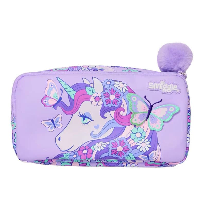 Australia Smiglge Purple Unicorn Backpack for Kids, Extra Large Capacity Double Shoulder Bag, Student Cartoon Casual Bag