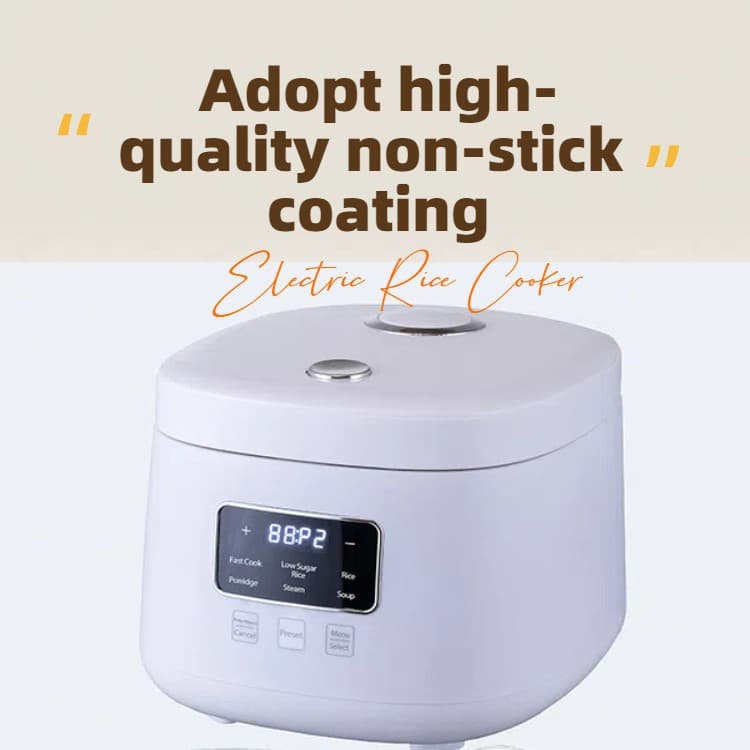 Drop Shipping Smart Mini Multi-functional Rice Cooker 2L, Portable for Student Dorms and Home Use, Small Stewing and Steaming Pot