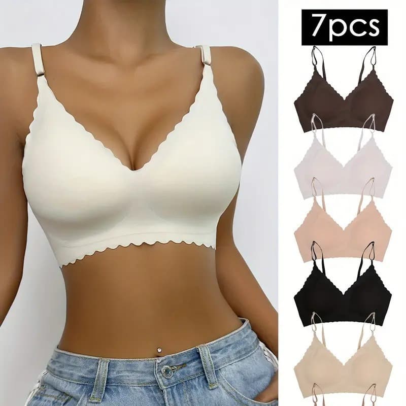 Cross-border EU/US Temu Shein Sports Bra Women Comfortable Breathable Fitness Vest Wireless Plus Size Ladies Bra