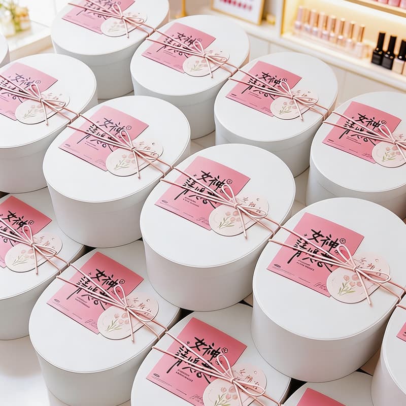 White Kraft Paper Box International Women's Day Beauty Industry Gift Box Bridesmaid Gift for Best Friend Birthday Practical Corporate Gift Box