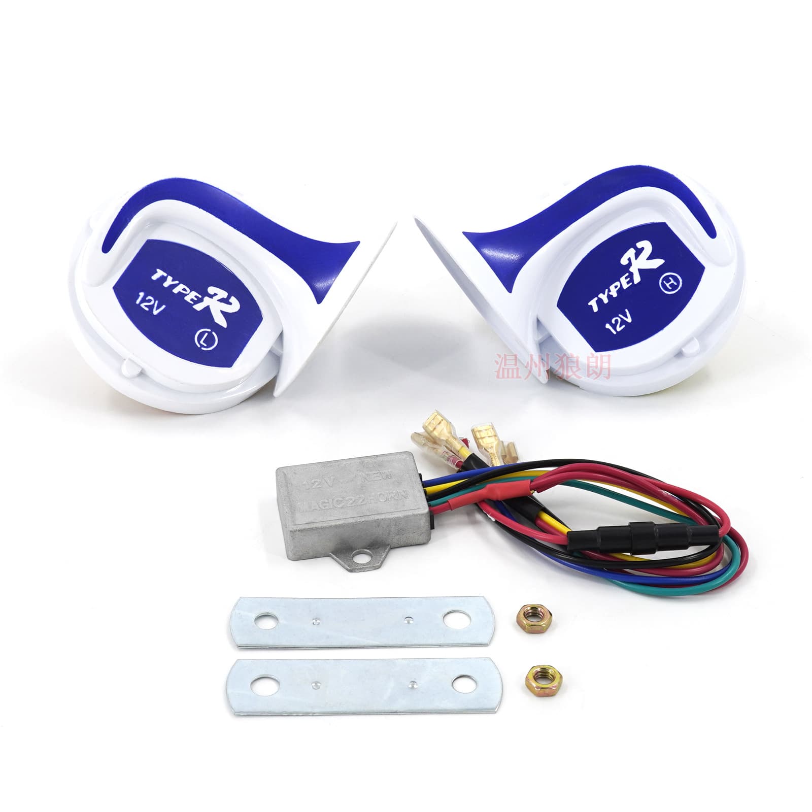 8-Tone Horn Manufacturer, Car Motorcycle Modification 12V Electronic Multi-Tone 8-Tone 18-Tone Echo Snail Horn