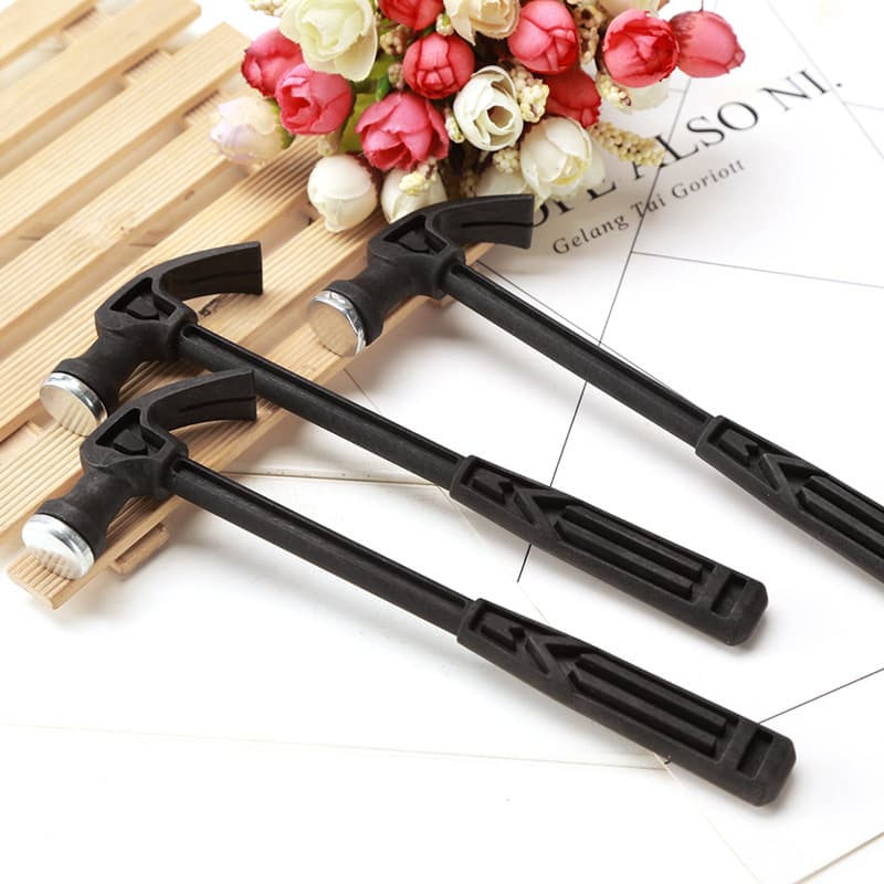 Archaeological Mini Iron Hammer Multifunctional Claw Hammer Plastic-Coated Fiber Handle Black Small Hammer Hardware Small Tools Wholesale