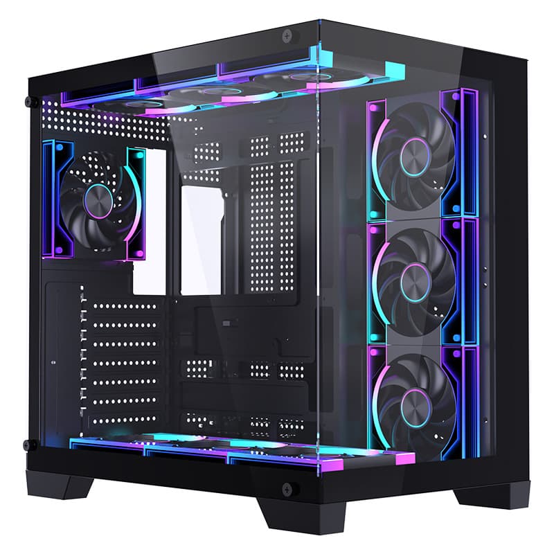 LOVINGCOOL New Computer Case Gaming Seaview Room Case Supports 360 Liquid Cooling ATX Desktop PC
