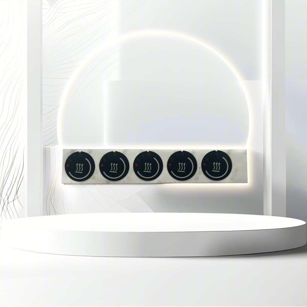 Making film panel, PVC film control sticker, automotive thermostat control panel