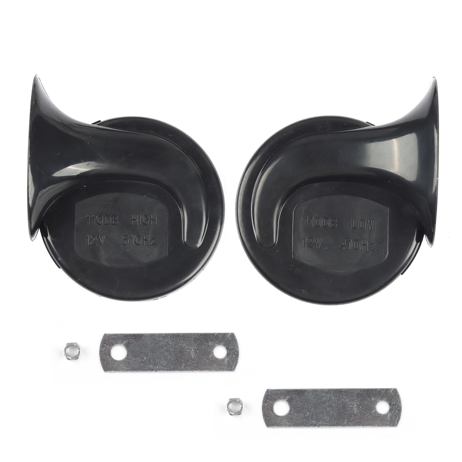 Car Snail Horn Factory Wholesale Motorcycle Modified 12V High-Low Dual Tone Electric Horn Pair 12V
