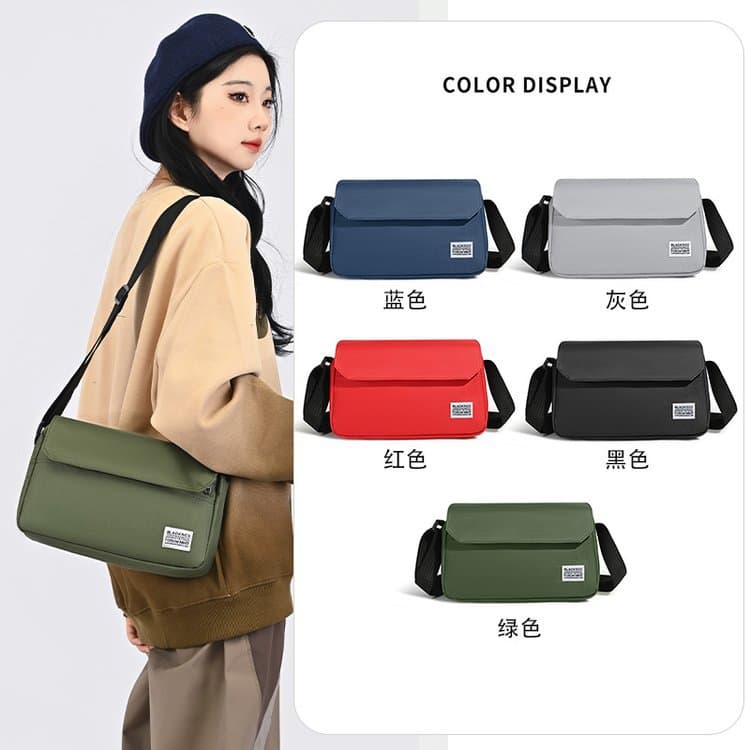 Trendy brand casual cross-body bag outdoor mountaineering portable travel women's bag foreign trade sports simple canvas bag women's cross-border