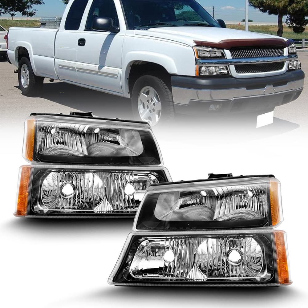 Cross-Border Hot Sale For Chevrolet Silverado 2003 2004 2005 2006 Car Headlight