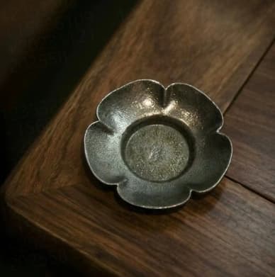 Factory direct copper alloy coasters, Gongfu tea set accessories, Japanese-style tea ceremony cup holders