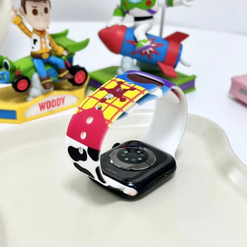 Silicone Watch Band for Apple Watch All Models Print Cartoon Toy Story S11 Watch Strap