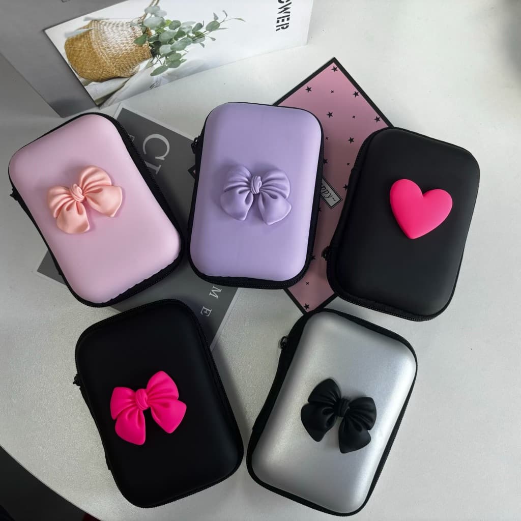Cross-Border EVA Storage Bag, 3C Digital Earphone Pouch for Power Bank Charger and Bluetooth Earpiece Organizer