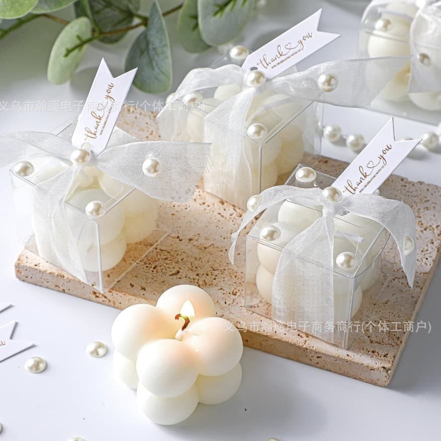 Customizable Personalized Gift Wedding Shower Favors Baby Baptism Party Gifts Creative Candle Gift