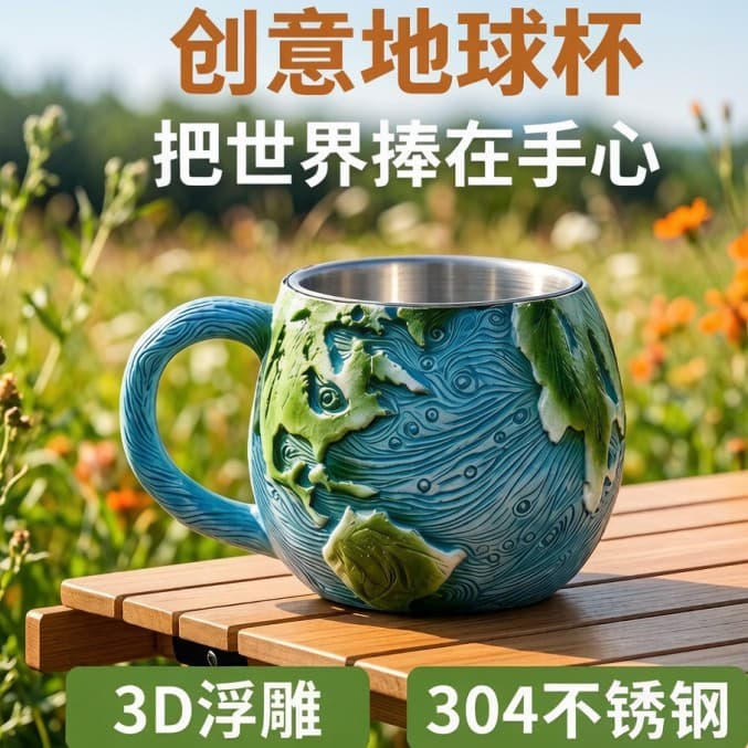 Cross-border Mug Collection - Ceramic Cups Planet Mug Resin Craft