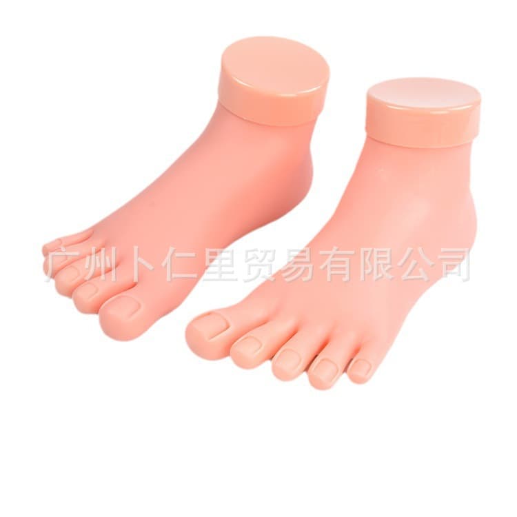 Nail Practice Foot, Nail Training Foot, Foot Model, Display Foot Model, Foot Mold, Soft Foot Model