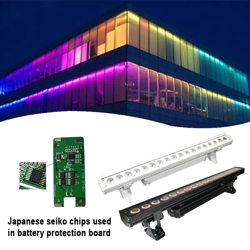 Waterproof Battery Stage Light LED Wireless DMX Rechargeable Wall Washer Light Par Light RGBWAUV 6-in-1 Remote Control Light