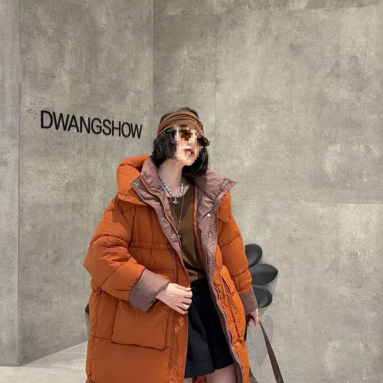 Women's Plus Size Cotton-padded Jacket, Mid-length, Korean Style, Hooded, Stand Collar, Detachable, Thick, Loose-fitting Outerwear
