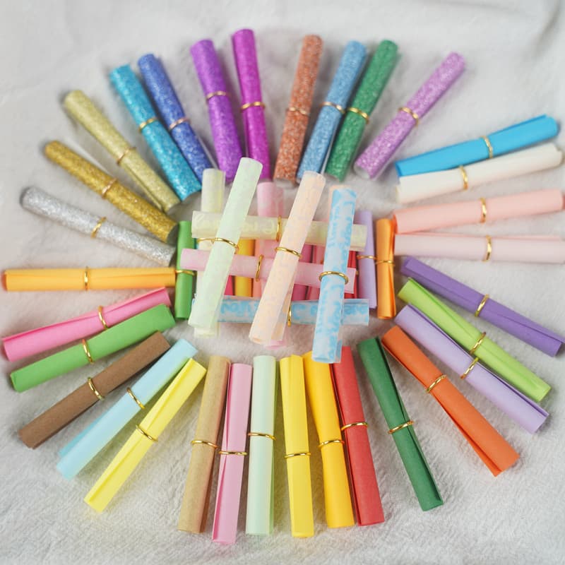 Colorful wishing paper roll creative love letter wish paper love capsule letter signature wishing bottle star multi-color