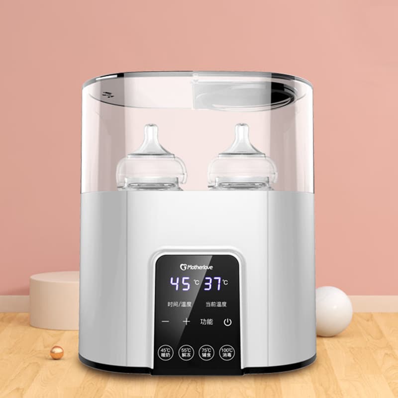 Smart Touchscreen Baby Bottle Warmer and Disinfector Two-in-One Home Use Constant Temperature Milk Heater with Scheduling Function
