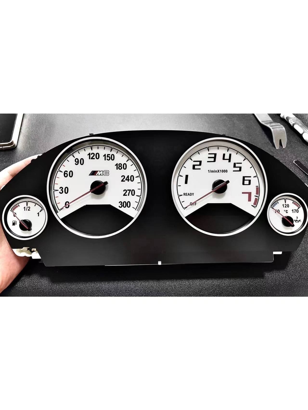 Compatible with BMW 3 Series F30 instrument cluster paper for 12-19 models, 1 Series, 3 Series, 5 Series, X5 modified instrument cluster F35 semi-LCD instrument cluster