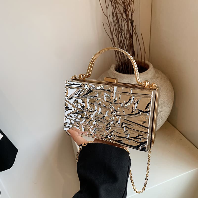 Niche Design Bag 2024 Summer New Handbag Acrylic Shoulder Bag Western Style Crossbody Bag Women’s Evening Bag