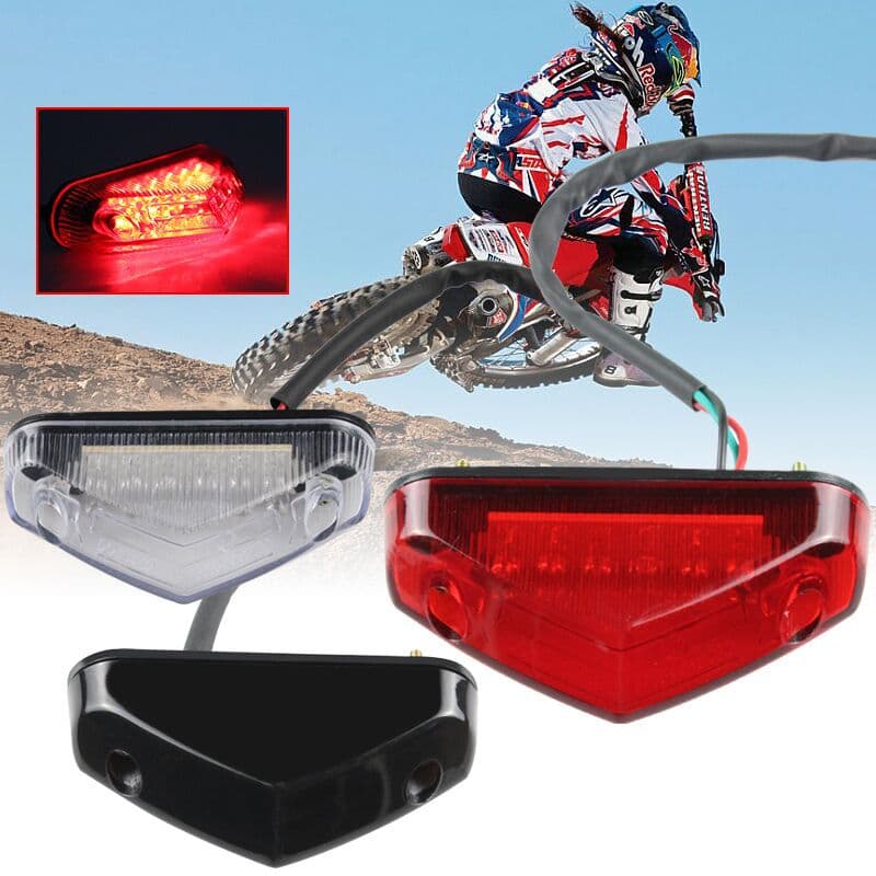 Motorcycle Tail Light Modification Electric Vehicle Rear Tail Light LED Brake Warning Mudguard Small Yamaha