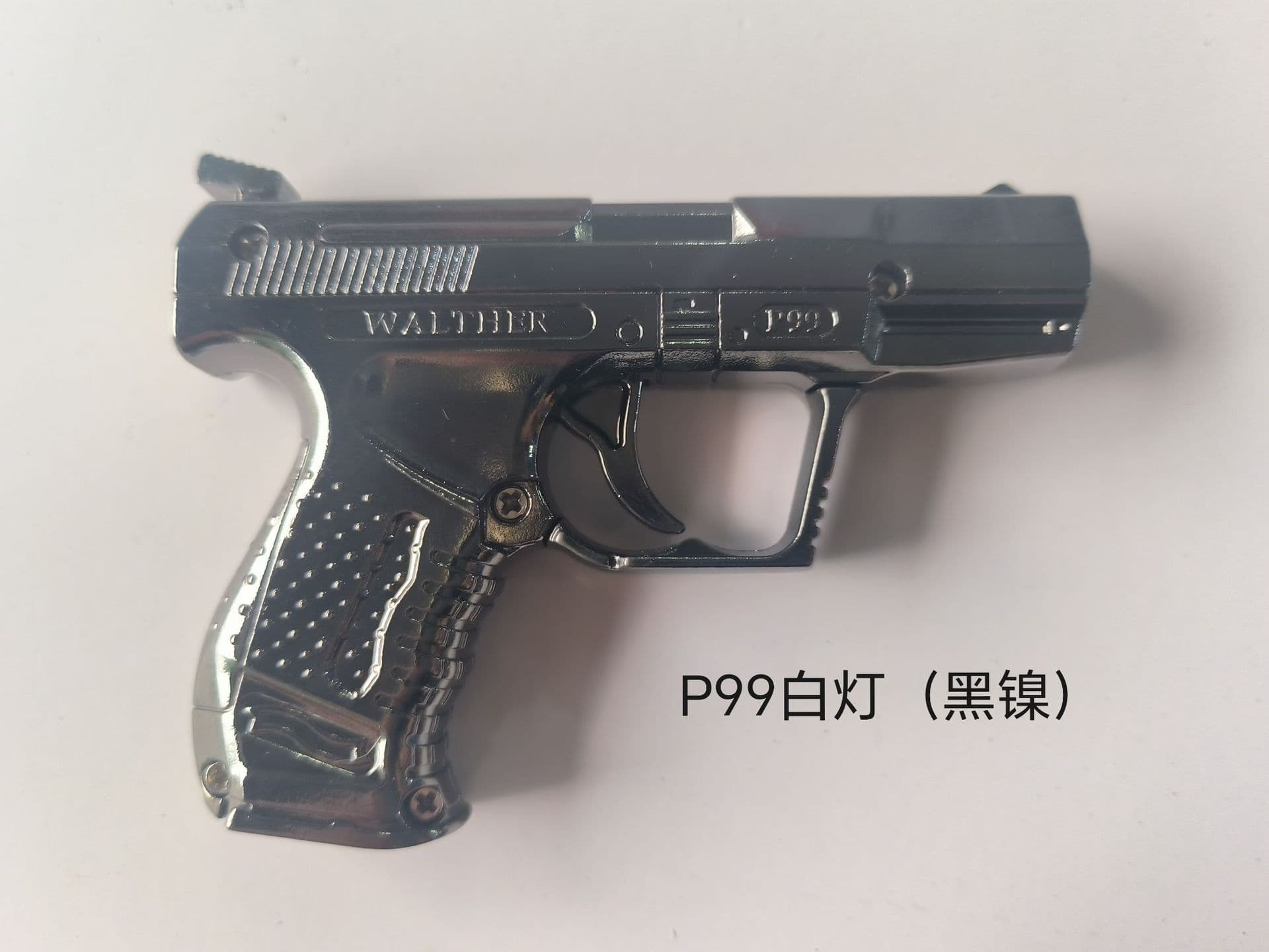 Creative Fun Gun-Shaped Direct Flame Lighter Red Flame Lighter Must-Have for Cool Style Factory Direct Wholesale