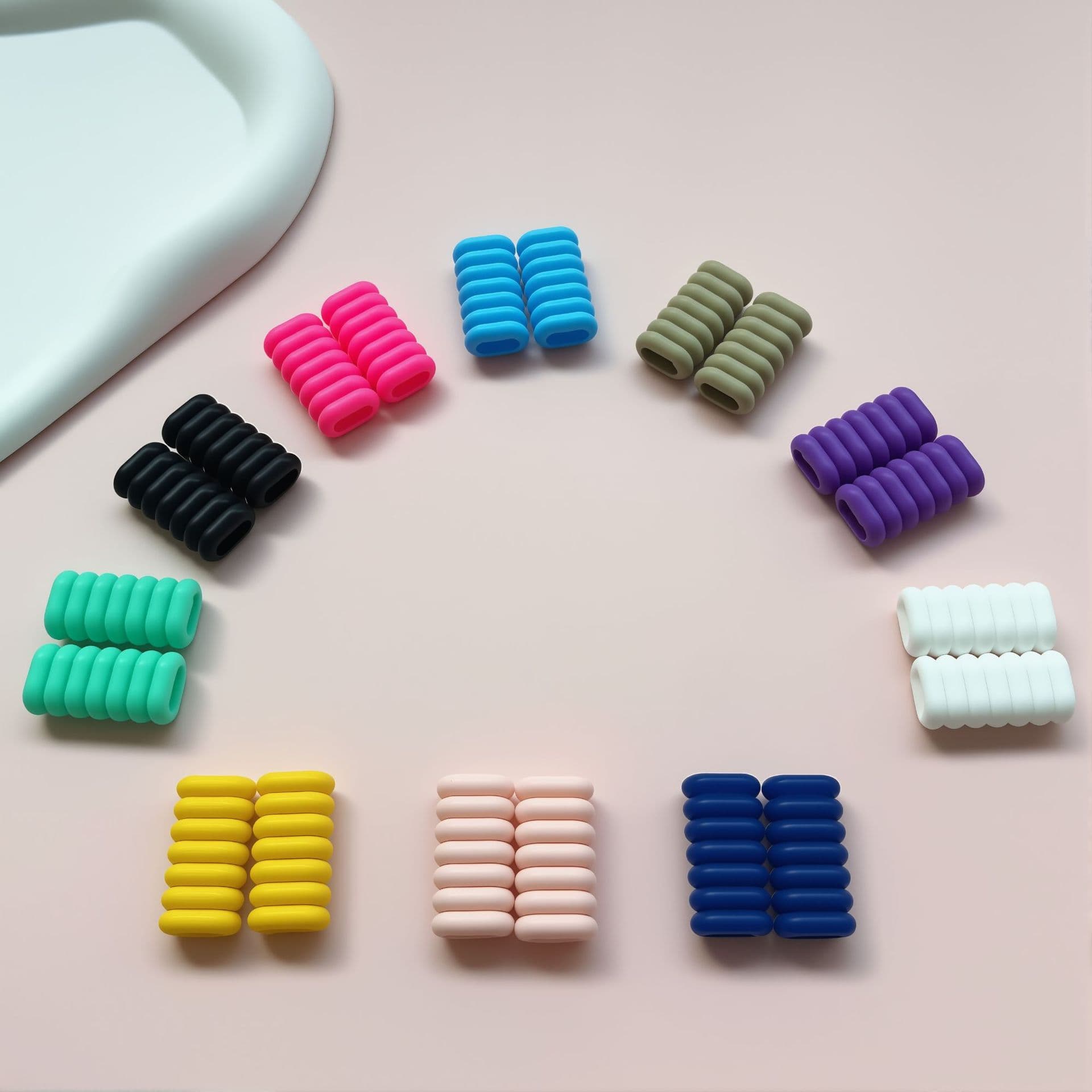 Silicone Ring Accessory for Phone Lanyard, 7-Section Silicone Loop for Phone and Insulated Cup Strap, Customizable Silicone