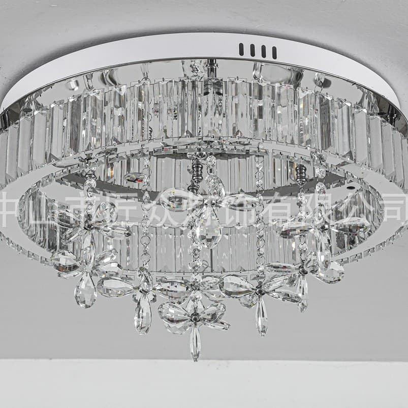 2024 New Bedroom Ceiling Light, Light Luxury Crystal, Modern Simple, Girl's Children's Room Main Light