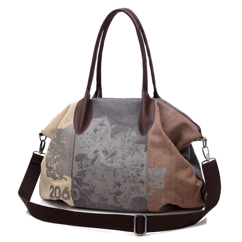 2020 New Korean Style Canvas Handbag Shoulder Crossbody Bag Casual Women's Graffiti Large Tote