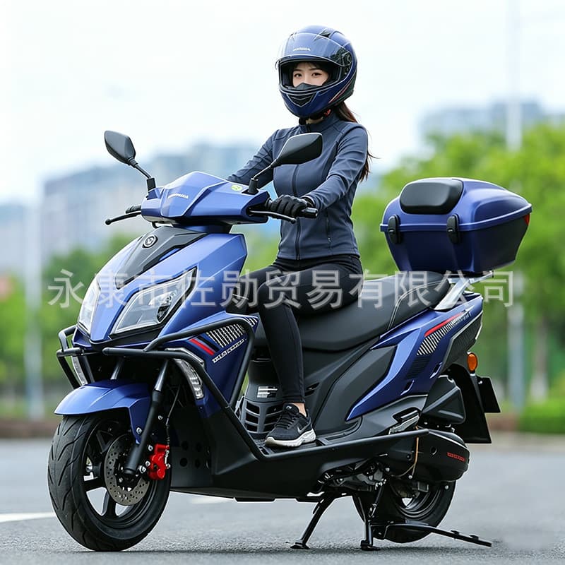 Cheguo IV EFI UY125 Motorcycle Water-Cooled 150cc Fuel Scooter Commuter Pedal Motorcycle Fuel