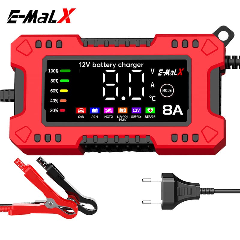 12V8A LiFePO4 14.6V Battery Charger Car Battery Charger Motorcycle Battery Charger