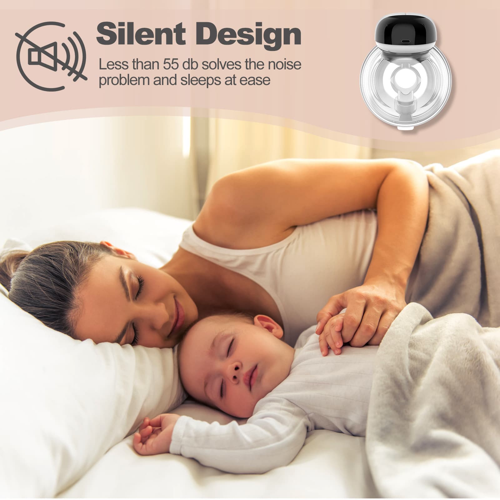 Breast pump wearable electric breast pump all-in-one hands-free breast pump rechargeable breast pump