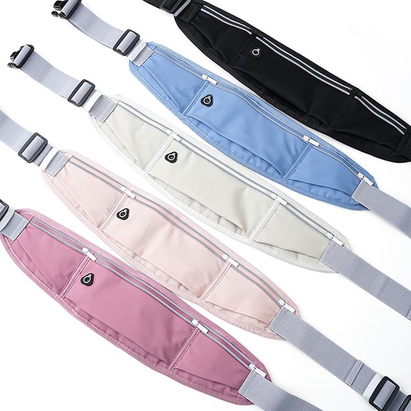 Running sports waist bag, outdoor fitness small close-fitting mountaineering bag, portable belt bag, cycling multi-pocket mobile phone bag