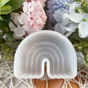 Rainbow Car Air Freshener Resin Ornament Mold, DIY Plaster Scented Candle Diffuser Stone, Car Freshener Silicone