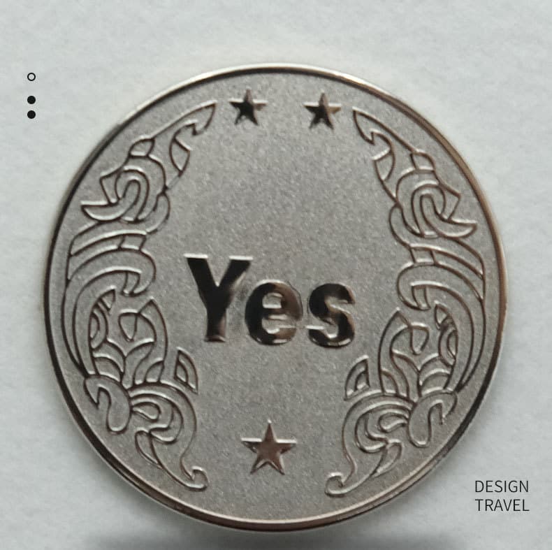 YES / NO Gold-Plated Decision Coin, Silver-Plated Decision Coin, Lucky Wishing Coin, TikTok Viral Creative Gift for Fidgeting