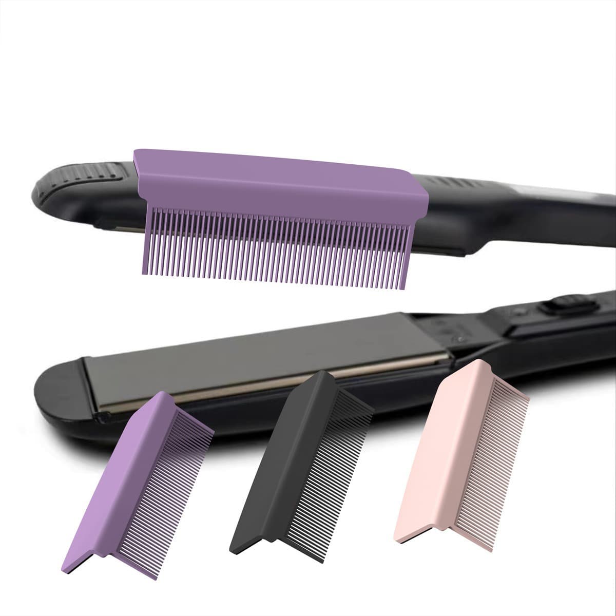 Cross-border splint hair straightening comb tool self-adhesive straightening and smoothing styling accessories high temperature resistant hair salon comb for home use