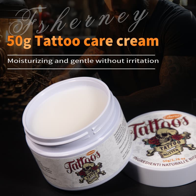 Cross-border 50g Tattoo Aftercare Cream Waterproof Tattoo Simulation Tattoo Embroidery Eyebrow Care Moisturizing Cream Amazon