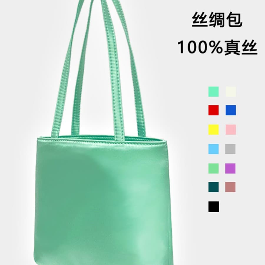 Silk Bag Niche High-End Handbag Small Cloth Bag Clutch Women's Versatile Phone Handbag Twist Bag