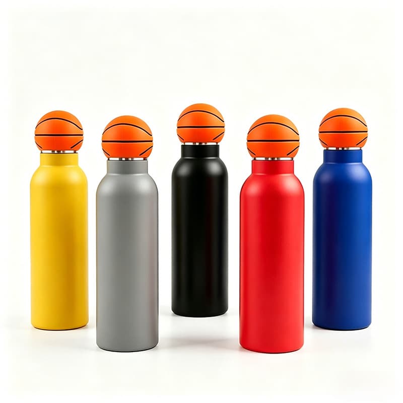 Factory Direct Cross-Border Exclusive 304 Ball Cap Sports Bottle Multi-Capacity Minimalist Insulated Cup Stainless Steel Bowling