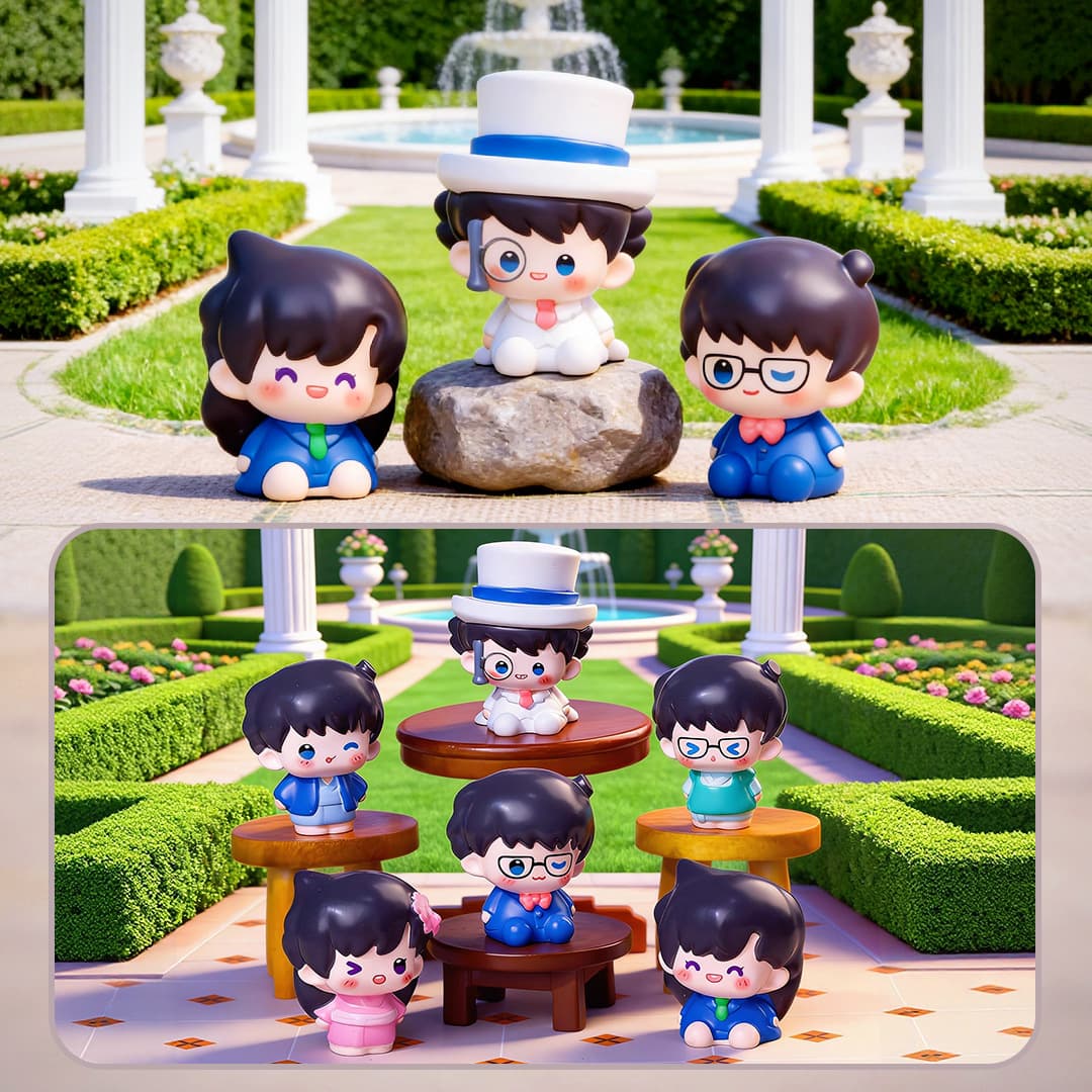 Micro-landscape creative ornaments Detective Series Conan Xinyi Resin Cute Living Room Decorative Desktop Ornaments