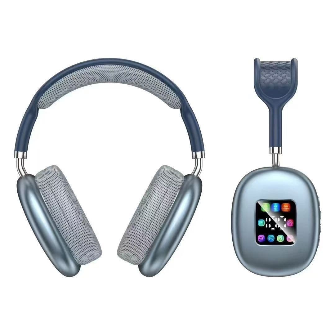 2026 New Over-Ear Headphones Ultra-Long Battery Life Digital Display Screen Wireless Bluetooth Headphones Compatible with Apple