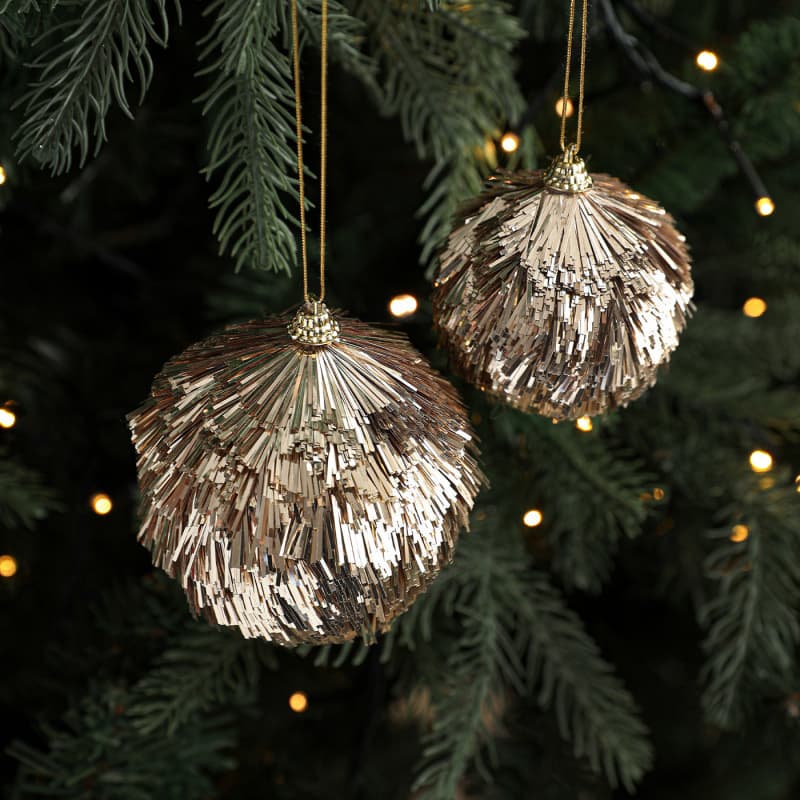 New Foam Glitter Ball Christmas Ornament Glitter Ball Handmade Home Decoration Shopping Mall Window Display Christmas Tree Hanging Decoration