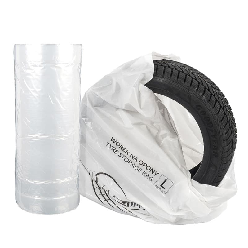 Custom Car Tire Bags Waterproof Dustproof Tear-Resistant PE Plastic Tire Bags Plastic Bag Rolls