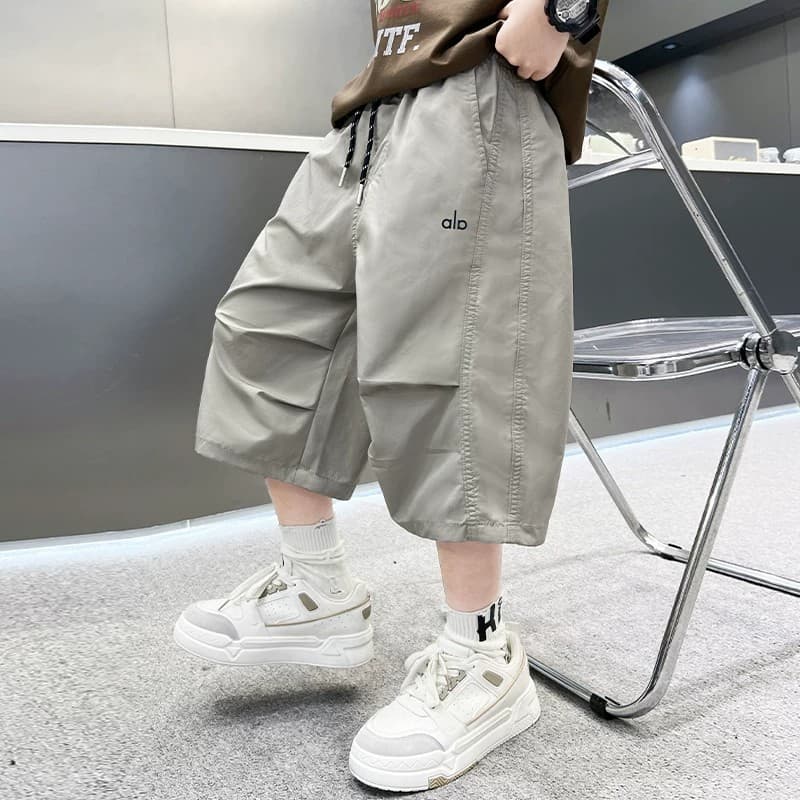 Boys' Summer Shorts Thin Style 2026 New Style Middle and Big Kids Boys Summer Quick-Dry Seven-Point Pants Casual Pants Trendy