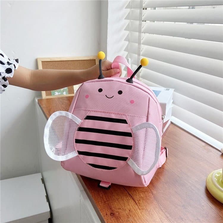2026 New Little Bee Kids Anti-Lost Backpack, Boys and Girls Universal Backpack, Toddler Kindergarten School Bag