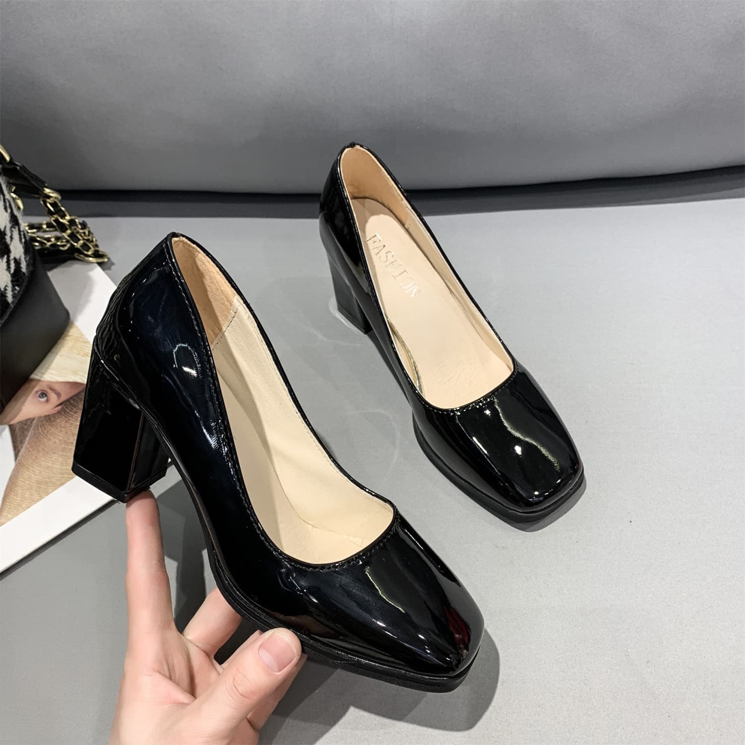 Sizes 41-50 49 Large Size Women's Shoes 48 Square Toe 47 High Heels 46 Flats Women 45 Thick Heel Work Shoes 44 Reverse Channeling 43